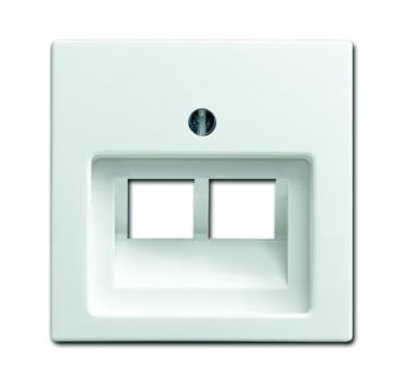 B+J balance SI UAE Abdeckungen 2-fach alpinweiss 1803-02-914