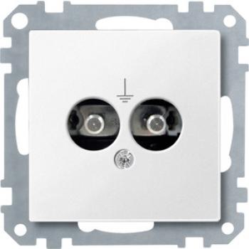 Merten Potentialausgleich-Steckdosen-Einsatz, polarweiß, System M 298219