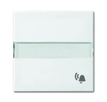 B+J balance SI Wippe Beschriftbar mit Symbol Klingel alpinweiss 2506 N/KI-914