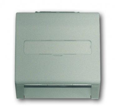 B+J Zentralscheibe, champagner metallic, impuls, Abdeckungen fuer Datenkommunikation 1758-79