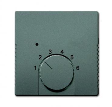 B+J Zentralscheibe, graumetallic, SI/Reflex SI, Bedienelemente fuer Raumtemperaturregler 1795 HK-803