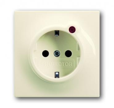 B+J impuls, Steckdose Busch-Protector elfenbein/weiss 2310 EUGL/VA-72-11