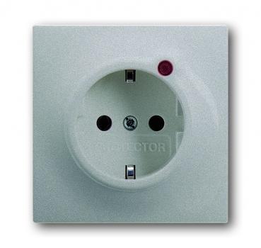 B+J impuls, Steckdose Busch-Protector alusilber 2310EUGL/VA-783-11