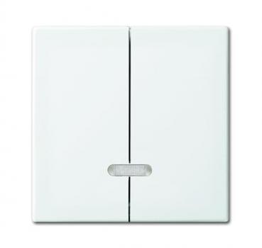 B+J balance SI Seriien Tast Dimmer Abdeckung alpinweiss 6545-914