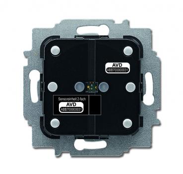 B+J Sensoreinheit 2-fach, Busch-free@home, Sensoren, Bewegungsmelder, Raumtemperaturregler, FanCoils 6221/2.0