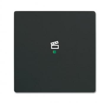 B+J Wippe, schwarz matt, Busch-free@home, Abdeckungen future linear 6233-10-885