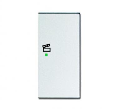 B+J Wippe, alusilber, Busch-free@home, Abdeckungen 6233-22-83