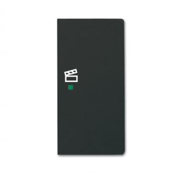 B+J Wippe, schwarz matt, Busch-free@home, Abdeckungen future linear 6233-22-885