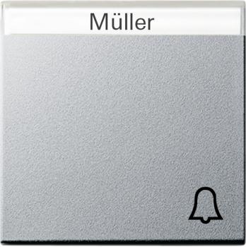 Gira System 55 Wippe Symbol Klingel BSF Alu 067326