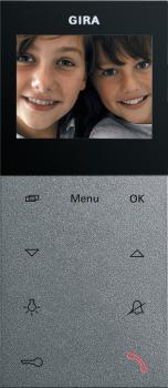 Gira Wohnungsstation Video AP Plus System 55 Farbe Alu 123926