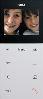 Gira Wohnungsstation Video AP Plus System 55 Reinweiss matt 123927