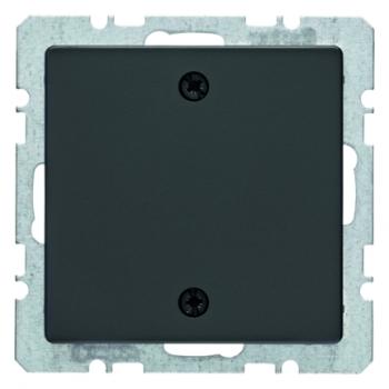 Berker Blindverschluss mit Zentralstueck und Schraubbefestigung anthrazit samt Berker Q. 10096076