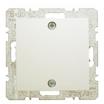 Berker Blindverschluss mit Zentralstueck und Schraubbefestigung weiss, glaenzend Berker S. 10098912