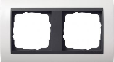 Gira Abdeckrahmen 2fach für Anthrazit Gira Event Reinweiß matt 021207