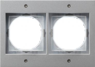 Gira Abdeckrahmen 2fach Gira TX_44 (WG UP) Farbe Alu 021265