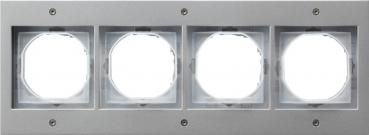 Gira Abdeckrahmen 4fach Gira TX_44 (WG UP) Farbe Alu 021465