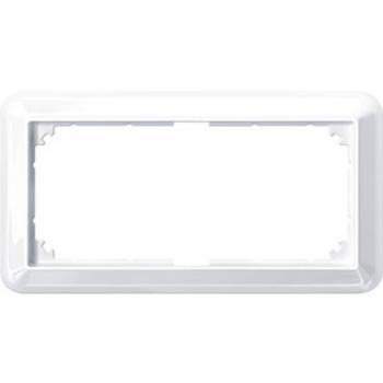 Merten ATELIER-M-Rahmen, 2fach ohne Mittelsteg, aktivweiss glaenzend 388825