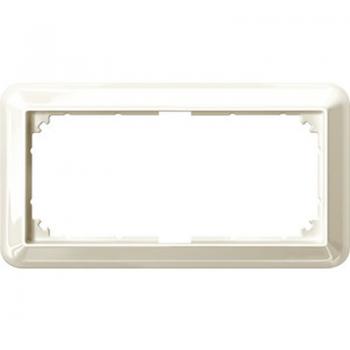 Merten ATELIER-M-Rahmen, 2fach ohne Mittelsteg, weiss glaenzend 388844
