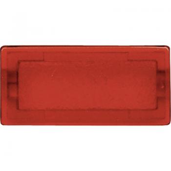 Merten Symbole, rechteckig, neutral, rot-transp. 395900