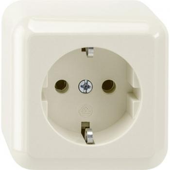 Merten AUFPUTZ Steckdose mit KS weiss MEG2300-8744