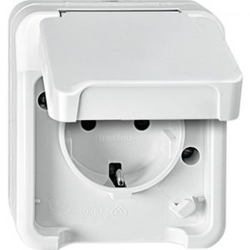 Merten AQUASTAR Steckdose mit KS polarweiss MEG2400-8019