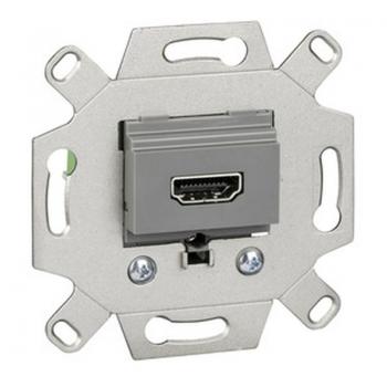 Merten HDMI-Anschlussdosen-Einsatz 1-fach, mausgrau MEG4583-0000