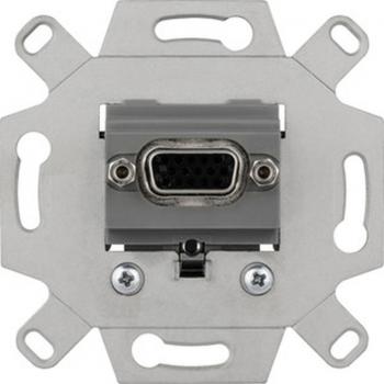 Merten VGA-Anschlussdosen-Einsatz 1-fach, mausgrau MEG4585-0000