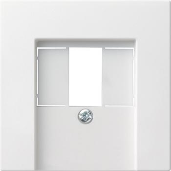 Gira System 55 Abdeckung TAE/Audio/USB Reinwei§ gl_nzend 027603