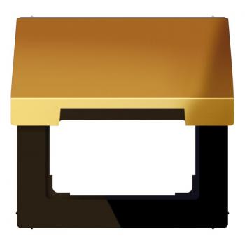 Jung LS990 Klappdeckel fuer Steckdosen und Abdeckung 50x50 mm Gold GO2990KL