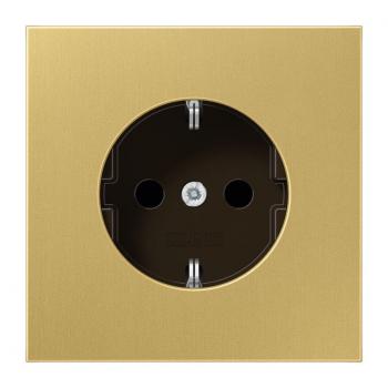 Jung LS990 Steckdose mit KS Messing-Classic ME1520KIC