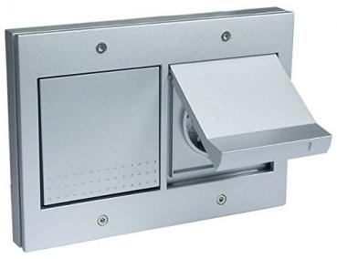 Gira TX44 Tastrast-Schalter und Steckdose mit KD und Rahmen alu 312600/349665/445465/021265