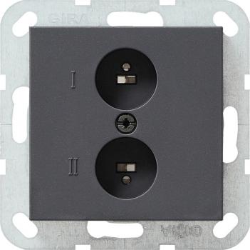 Gira System 55 Lautsprecherdose Anthrazit 040228