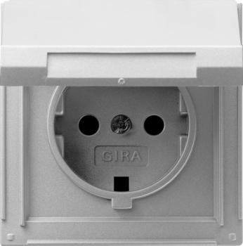 Gira TX_44 Steckdose KD (WG UP) Farbe Alu 045465