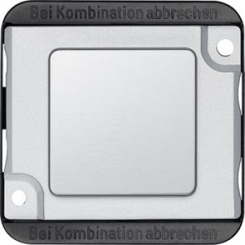 Merten Blindabdeckung, mattsilber, PANZER 392360