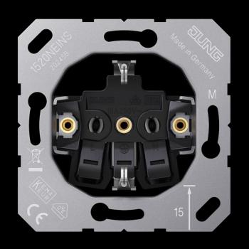 Jung SCHUKO®-Steckdoseneinsatz, 16 A 250 V ~, ohne Krallen 1520NEINS