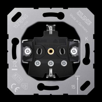 Jung SCHUKO®-Steckdoseneinsatz, 16 A 250 V ~, Schraubklemmen 1521EINS