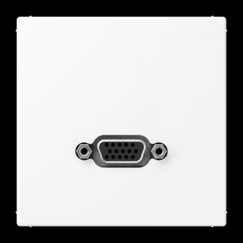 Jung Multimedia-Anschlusssystem VGA, Serie LS, schneeweiß matt MALS1102WWM