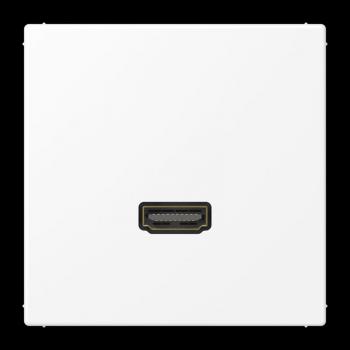 Jung Multimedia-Anschlusssystem HDMI, Serie LS, schneeweiß matt MALS1112WWM