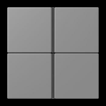 Jung Tastensatz 4fach, F40, Serie LS, gris 31 LC404TSA203