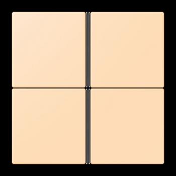 Jung Tastensatz 4fach, F40, Serie LS, ocre LC404TSA223