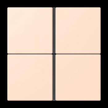 Jung Tastensatz 4fach, F40, Serie LS, rose pâle LC404TSA228