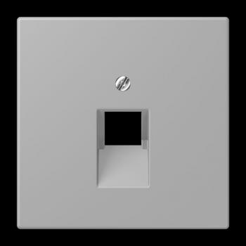 Jung Abdeckung für IAE/UAE-Anschlussdosen 1 x 8-polig, Thermoplast lackiert, Serie LS, gris moyen LC969-1UA204