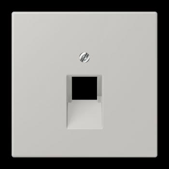 Jung Abdeckung für IAE/UAE-Anschlussdosen 1 x 8-polig, Thermoplast lackiert, Serie LS, gris clair 31 LC969-1UA205