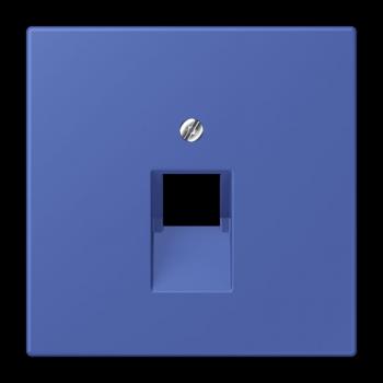 Jung Abdeckung für IAE/UAE-Anschlussdosen 1 x 8-polig, Thermoplast lackiert, Serie LS, bleu outremer 31 LC969-1UA206