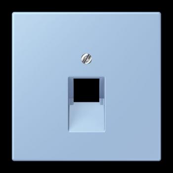 Jung Abdeckung für IAE/UAE-Anschlussdosen 1 x 8-polig, Thermoplast lackiert, Serie LS, outremer moyen LC969-1UA207