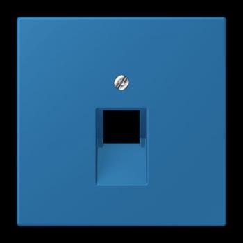 Jung Abdeckung für IAE/UAE-Anschlussdosen 1 x 8-polig, Thermoplast lackiert, Serie LS, bleu céruléen 31 LC969-1UA211