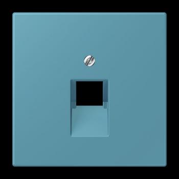 Jung Abdeckung für IAE/UAE-Anschlussdosen 1 x 8-polig, Thermoplast lackiert, Serie LS, céruléen vif LC969-1UA212