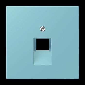 Jung Abdeckung für IAE/UAE-Anschlussdosen 1 x 8-polig, Thermoplast lackiert, Serie LS, céruléen moyen LC969-1UA213