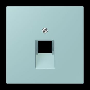 Jung Abdeckung für IAE/UAE-Anschlussdosen 1 x 8-polig, Thermoplast lackiert, Serie LS, céruléen clair LC969-1UA214