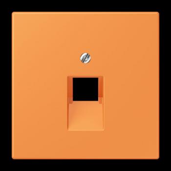 Jung Abdeckung für IAE/UAE-Anschlussdosen 1 x 8-polig, Thermoplast lackiert, Serie LS, orange clair LC969-1UA225